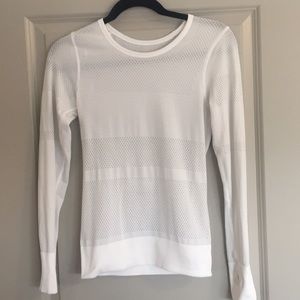 Lululemon long sleeve white top